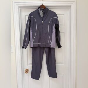 Brooks Gray Ladies Track Suit size medium